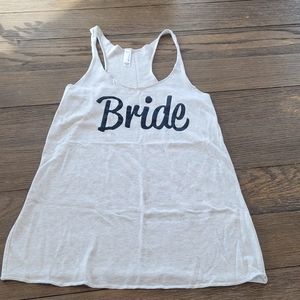 Bride tank top